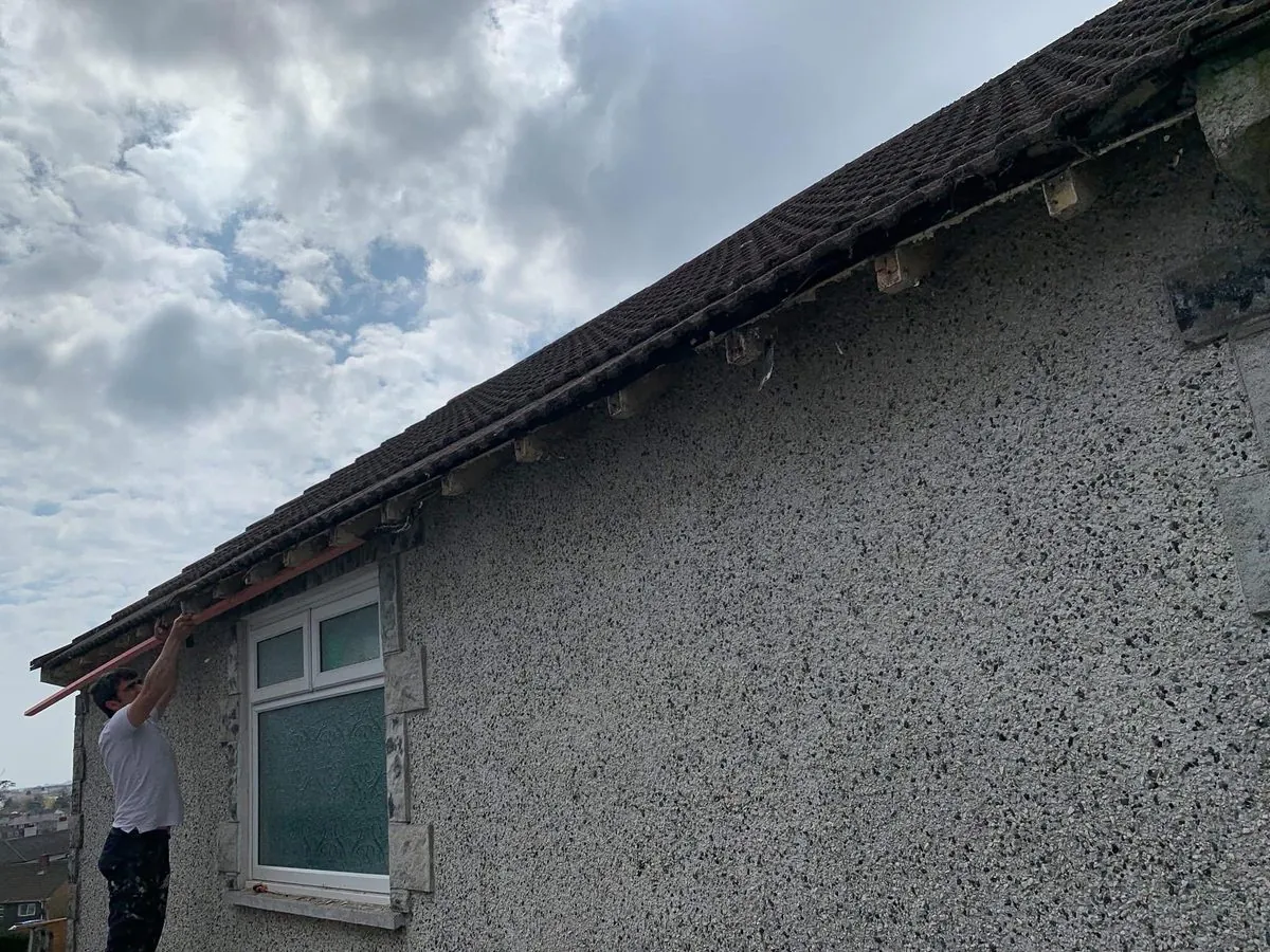 White uPVC fascias and soffits on a bungalow in Port Isaac